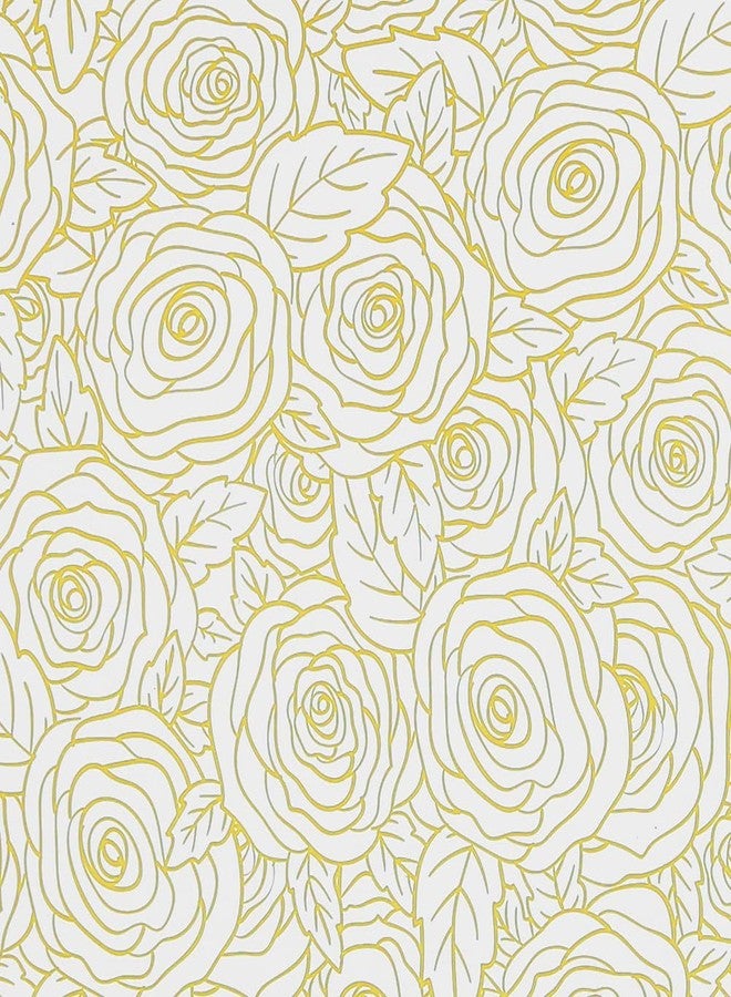 Boerni Rose Wrapping Paper On White Gift Wrapping Paper 4 Sheets Folded Flat 20x30 Inches Per Sheet, Flower Gift Wrap for Wedding, Birthday, Bridal Showers,Mother's Day, Valentine's Day Holiday Christening and More Occasion - Image 2